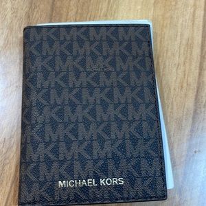 Michael Kors logo passport cover
